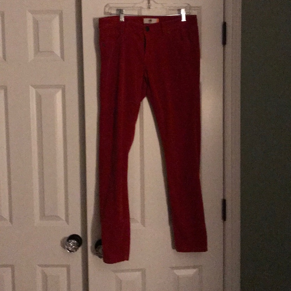 Ladies Red Corduroy , Pinwale Jeans